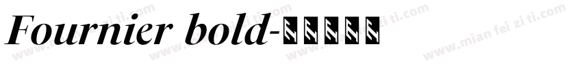 Fournier bold字体转换